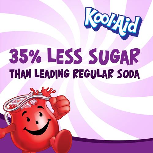 Kool-Aid Sugar-Sweetened Grape Powdered Soft Drink Mix, 19 Oz Canister