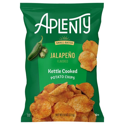 Aplenty Jalapeño Kettle Cooked Potato Chips, 8 Oz