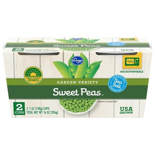 Kroger Low Sodium Sweet Peas 2 ct / 7 oz