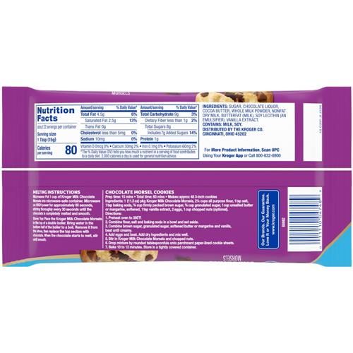 Kroger Milk Chocolate Chips 11.5 oz