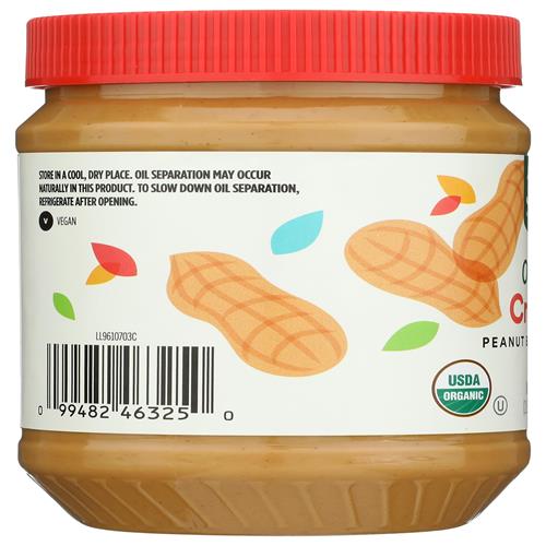 Whole Foods Market Organic Creamy Peanut Butter, 28 Oz