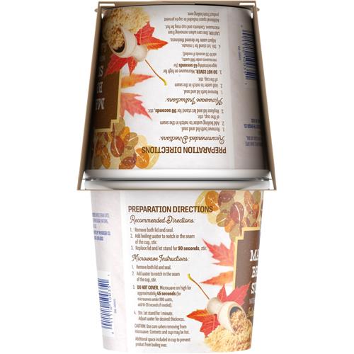 Kroger Maple & Brown Sugar Instant Oatmeal Cups 4 ct