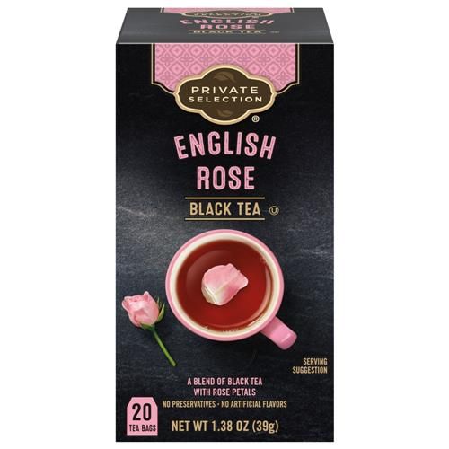 Private Selection English Rose Black Teabags 20 ct