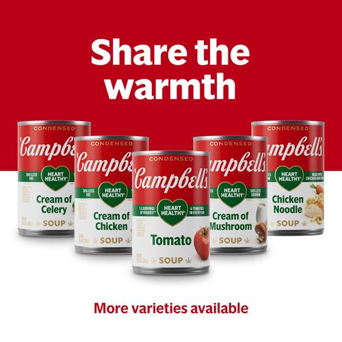 Campbell’S Condensed Heart Healthy Homestyle Chicken Noodle Soup, 10.5 Oz Can