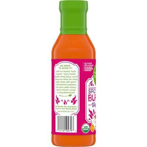 Simple Truth Organic Spicy Garlic Buffalo Wing Sauce 12.7 oz