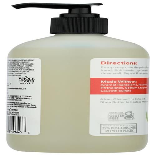 Whole Foods Market Liquid Hand Soap, Anjou Pear, 12.5 Fl Oz