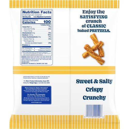 Kroger Honey Wheat Pretzel Braided 8 oz