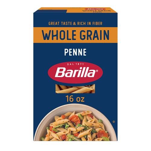 Barilla Whole Grain Penne Pasta, 16 Oz. Box - Non-Gmo Pasta Made With 100% Whole Grain Durum Wheat - Great Source Of Fiber