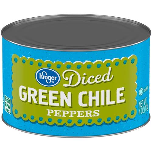 Kroger Diced Green Chile Peppers 4 oz