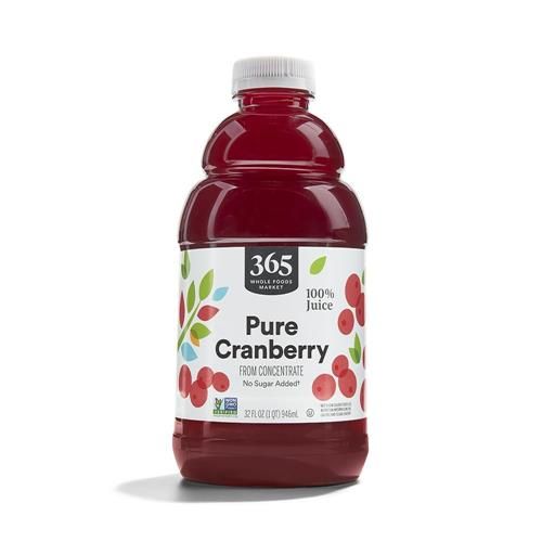 Whole Foods Market 100% Cranberry Juice, 32 Fl Oz