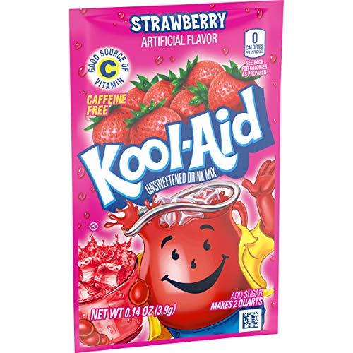 Kool-Aid Unsweetened Caffeine Free Strawberry Zero Calories Powdered Drink Mix 1 Count Pitcher Packet