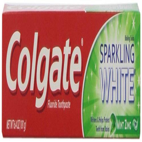 Colgate Sparkling White Baking Soda Anticavity Fluoride Toothpaste, Mint Zing 6 Oz
