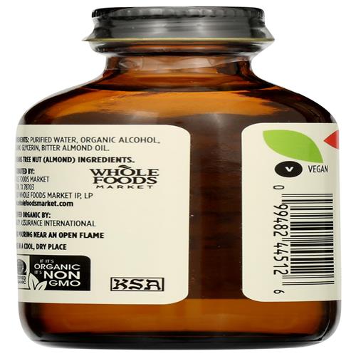 Whole Foods Market, Organic Almond Extract, 2 Oz