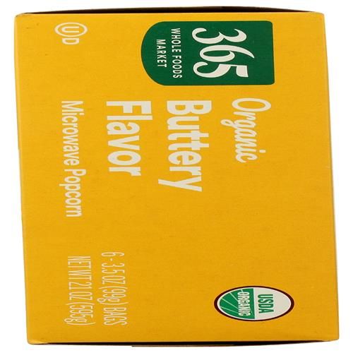 Whole Foods Market Organic Microwave Popcorn, 21 Oz