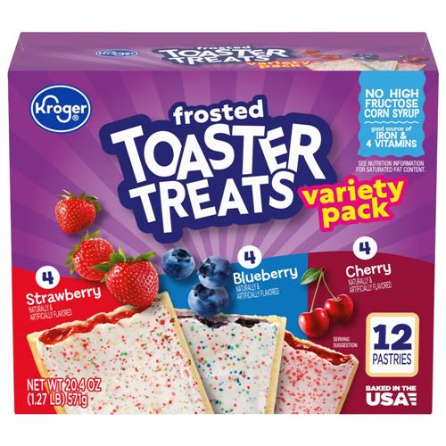 Kroger Frosted Toaster Treats Fruit Variety Pack 12 ct / 20.4 oz