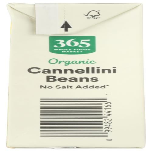Whole Foods Market Organic Unsalted Cannellini Beans, 13.4 Oz