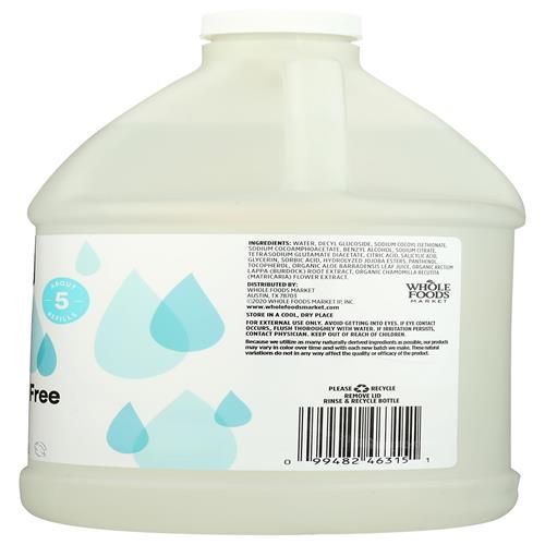 Whole Foods Market Foaming Hand Soap Refill, Fragrance Free, 64 Fl Oz