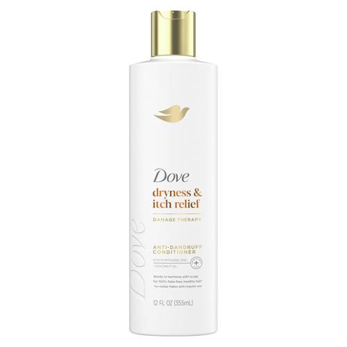 Dove Damage Therapy Derma Conditioner Dryness + Itch For Flaky Scalp With Pyrithione Zinc And Coconut Oil 12 Fl Oz