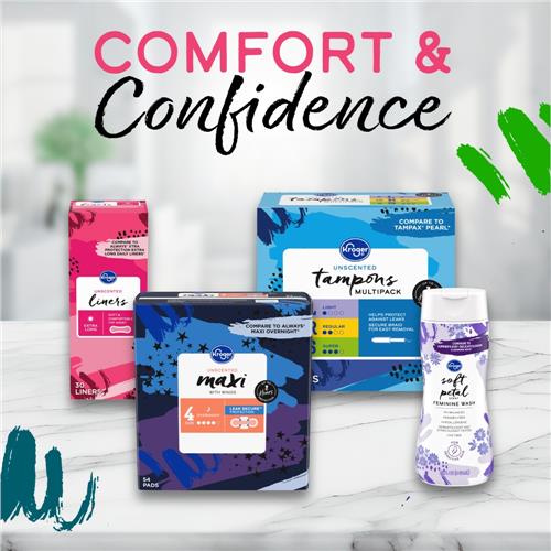Kroger Ultra Thin Pads with Wings Long Super Size 2 Unscented 32 count