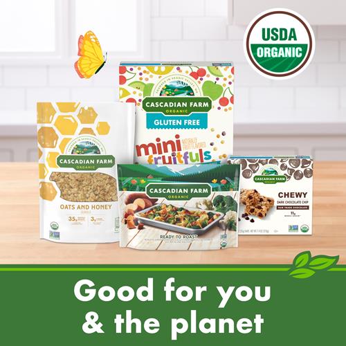 Cascadian Farm Organic Granola, Fruit And Nut Cereal, Resealable Pouch, 11 Oz.