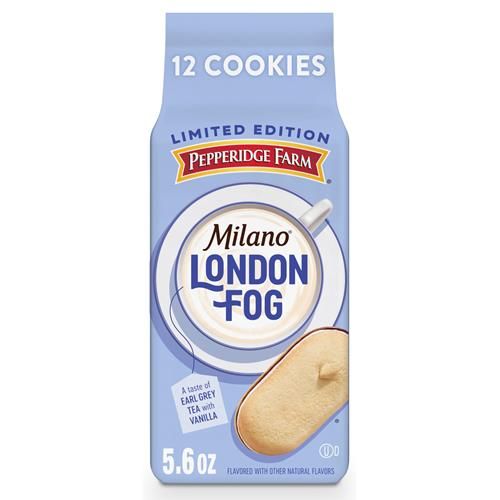 Pepperidge Farm Milano London Fog Earl Grey Tea Cookies, 5.6 Oz Bag (12 Cookies)