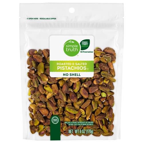 Simple Truth Roasted & Salted No Shell Pistachios 6 oz