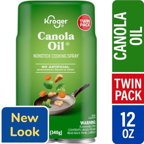 Kroger Canola Oil Cooking Spray 2 ct / 6 oz