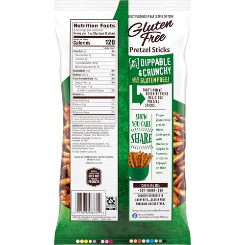 Snyders Of Hanover Pretzels, Gluten Free Pretzel Sticks, 8 Oz