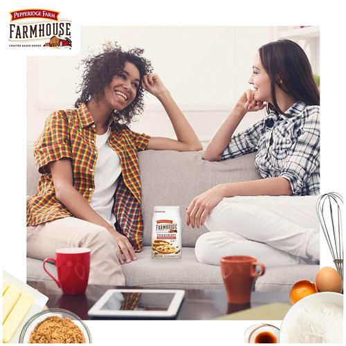 Pepperidge Farm Farmhouse Thin And Crispy Milk Chocolate Chip Cookies, 6.9 Oz Bag (14 Cookies)