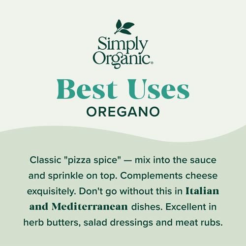 Simply Organic Oregano, .75 Oz