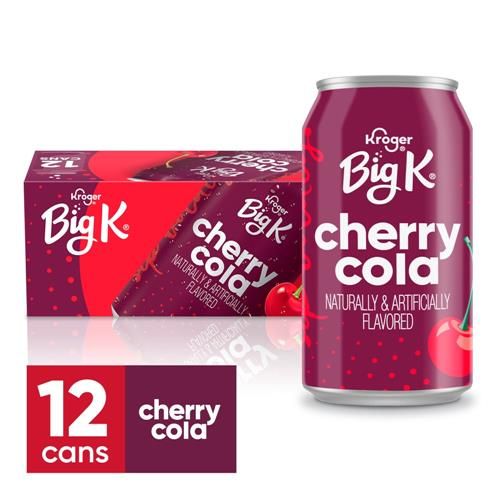 Big K Cherry Cola Soda Cans 12 pk / 12 fl oz