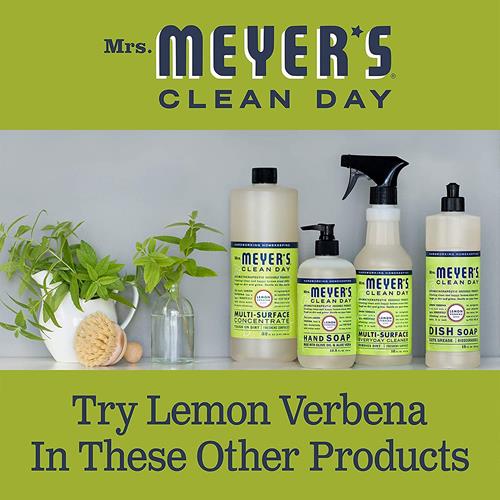 Mrs. Meyers Clean Day Liquid Hand Soap, Cruelty Free And Biodegradable Formula, Lemon Verbena Scent, 12.5 Oz