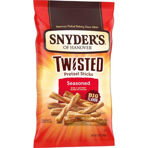 Snyders Of Hanover, Seasoned Twisted Pretzel Sticks, 12 Oz Bag