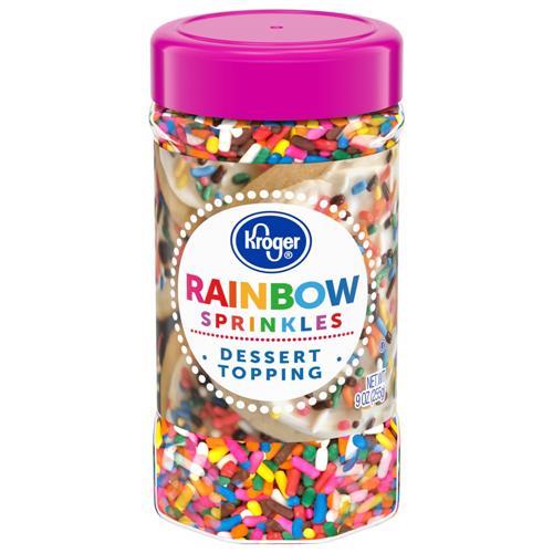 Kroger Rainbow Sprinkles Dessert Topping 9 oz