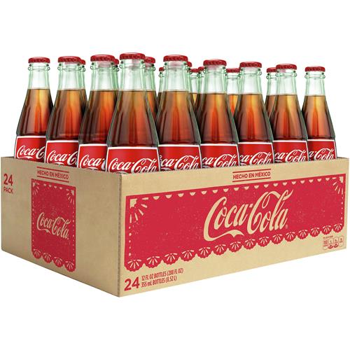Code De Mexico Coke Glass Bottle, 12 Fl Oz, 24 Pack