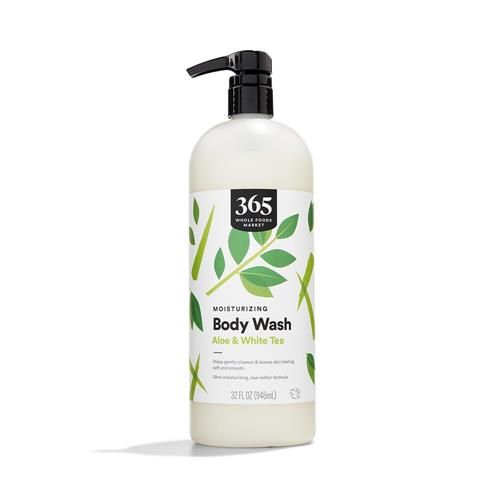 Whole Foods Market Body Wash Moisturizing Aloe & White Tea, 32 Fl Oz