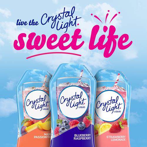 Crystal Light Sugar-Free Zero Calorie Liquid Water Enhancer - Blueberry Raspberry (1.62 Fl Oz Bottle)