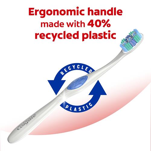 Colgate 360 Optic White Whitening Toothbrush, Soft - 2 Count