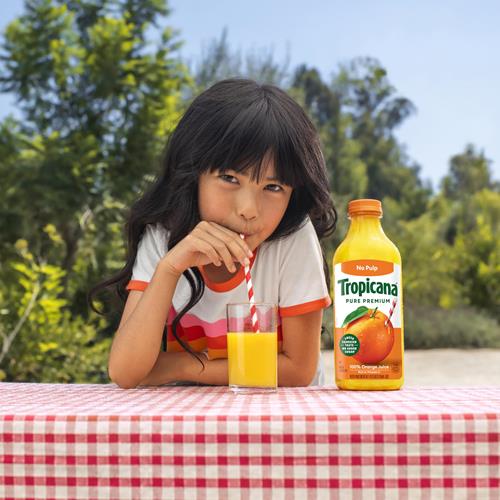 Tropicana Pure Premium 100% Orange Juice Original, No Pulp, No Sugar Added, 46 Fl Oz Bottle