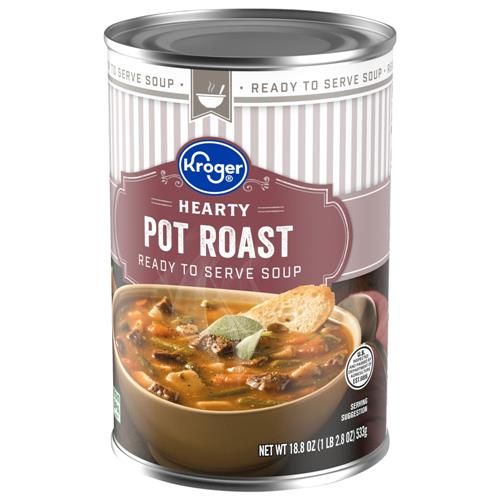 Kroger Hearty Pot Roast Soup 18.8 oz
