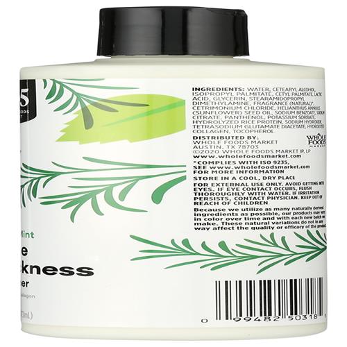 Whole Foods Market Volume & Thickness Conditioner, Rosemary Mint, 16 Fl Oz