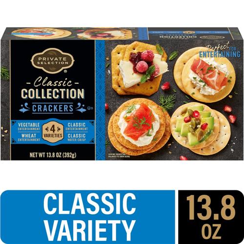 Private Selection Classic Crackers Collection Wheat Crackers Variety Pack 4 ct / 13.8 oz