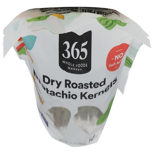 Whole Foods Market Dry Roasted Pistachio Kernels, No Salt Added, 10 Ounce