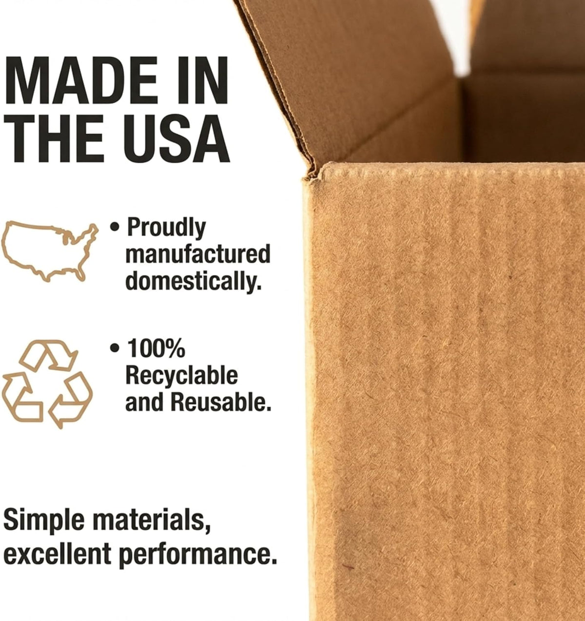 Cube Shipping Boxes 12"L X 12"W X 12"H (25-Pack) - Small Corrugated Cardboard Packaging Boxes for Shipping, Packing, Moving, and Storage at Home, Office, or Business