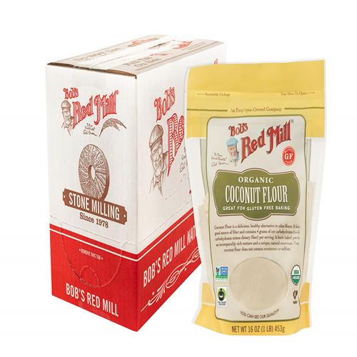 Bobs Red Mill Organic Coconut Flour, 16Oz (Pack Of 1) - Non Gmo, Fair Trade Certified, Vegan, Keto Friendly, Paleo Friendly, Kosher