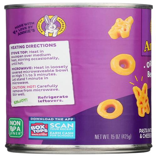 Annies Homegrown, Bernie Os Tomato And Cheese Organic, 15 Ounce