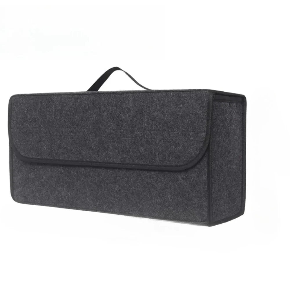 Large anti Slip Compartment Boot Storage Organizer Tool Car Storage Bag Car Trunk Organizer Soft Felt Storage Box Accessories