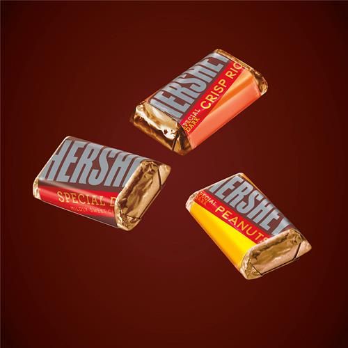Hersheys Special Dark Miniatures Assorted Dark Chocolate Candy Share Pack, 10.1 Oz