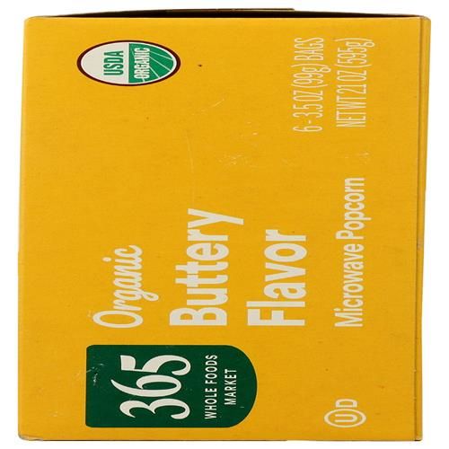 Whole Foods Market Organic Microwave Popcorn, 21 Oz