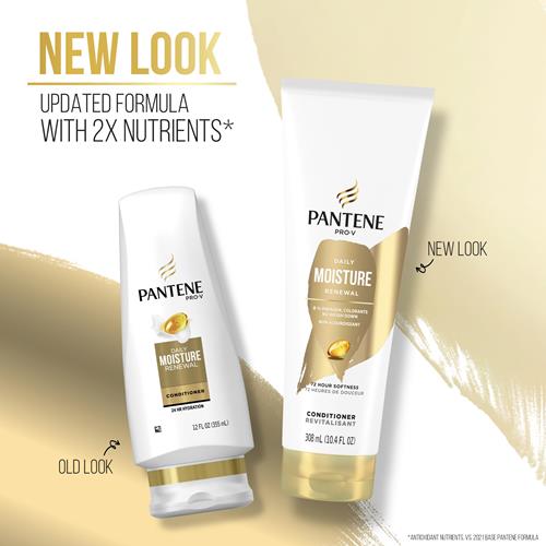 Pantene Pro-V Smooth & Sleek Shampoo + Conditioner, Dual Pack, Shampoo 12Oz/Conditioner 10.4Oz